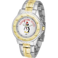 Youngstown State Penguins YSU Mens Stainless 23Kt Watch