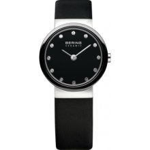 10725-442 Bering Time Ladies Ceramic Black Watch