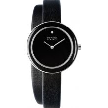 33128-442 Bering Time Ladies Ceramic Black Watch