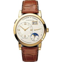 A. Lange & Sohne Watches Men's Lange 1 Champagne Dial Brown Crocodile