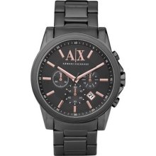 A|X Armani Exchange Men's Grey Dial Chronograph Watch - A|X Armani Exchange AX2086