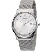 Accurist Mb900s Mens Core Slim All Silver Watch Rrp Â£90