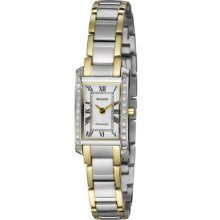 Accurist Pure Precision Women's Quartz Watch With White Dial Analogue Display And Multicolour Stainless Steel Plated Bracelet Lb1589rn