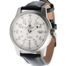 Aeromatic 1912 Automatic Aviator Watch with Black Strap #A1027 White