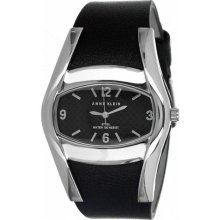 AK Anne Klein Ak-1087bkbk Leather Ladies Watch ...