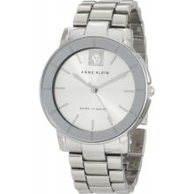 AK Anne Klein Women's AK-1063SVSV Leo Collection Silver Tone Bracelet Watch