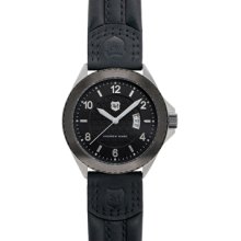Andrew Marc Men's Heritage Roadside Stainless Steel Case With Blac...