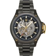 Andrew Marc Watch, Mens Automatic Gunmetal Ion-Plated Stainless Steel