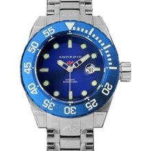 Android Silverjet 3G 9015 Automatic with Blue Luminous Bezel and Blue Dial #AD656BBU
