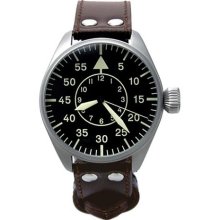 Aristo 3H108 46mm Automatic Pilot's Watch with XL Flieger Crown