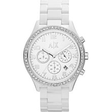 Armani Exchange Womens AX5103 White Active Chronograph Watch