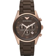 Armani Sport Chronograph Brown Dial Men's Watch