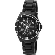 Armitron Menâ€™s Plated Black Stainless Steel with Black Dial Chronograph Watch
