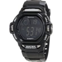 Armitron Men's 40/8193SBLK Black Dial Chrome Resin Accented Digital