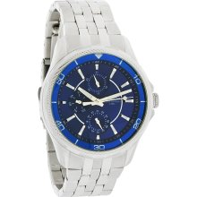 Armitron Mens Blue Day/Date Sub-Dails Bracelet Quartz Watch 20/4701SV