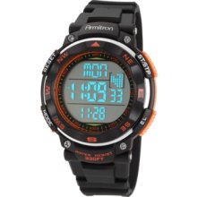 Armitron Watch, Mens Digital Black Polyurethane Strap 44mm 40-8254ORG