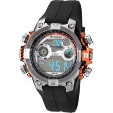 Armitron Watch, Mens Digital Black Polyurethane Strap 43mm 40-8251ORG