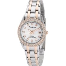 Armitron Women's 75/4024mptr Swarovski Crystal Accented Two-tone