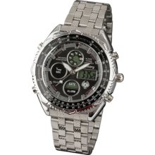 Arrival Black Version Original Stainless Steel Infantry Sports Mens Watch