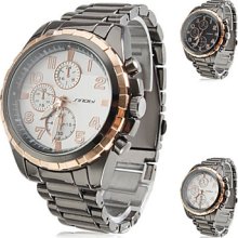 Assorted Colors Men's Alloy Analog Quartz Wrist Watch