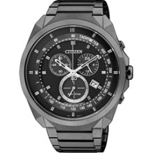 AT2155-58E - 2013 Citizen Eco-Drive Black Ion Chronograph 50m Tachymeter Watch
