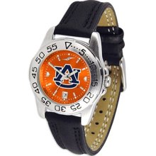 Auburn University Tigers Ladies Leather Band Sports Watch