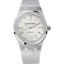 Audemars Piguet Royal Oak Automatic Diamond Black Dial Stainless Steel Ladies Watch 15451ST.ZZ.1256ST.01