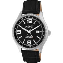 August Steiner AS8008SS Mens Date Stainless Steel Watch