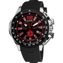 August Steiner Men's ASA803R Stainless Steel Sport Chronograph GMT