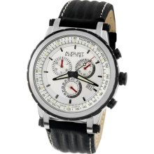 August Steiner Steel Chronograph Mens Watch AS8014BK