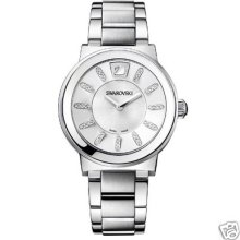 Authentic Swarovski Piazza Ladies Silver Metal Watch