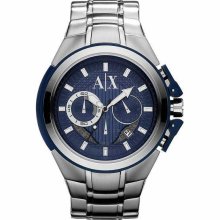 AX Armani Exchange Chronograph Blue Dial Mens Watch AX1180 ...