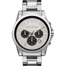 AX Armani Exchange Chronograph Bracelet Watch Silver