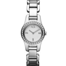 AX Armani Exchange Crystal Bezel Bracelet Watch