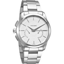 Azzaro Men s Legend Swiss Made Quartz Retrograde Stainless Steel Bracelet Watch