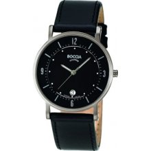 B3533-01 Boccia Mens Titanium All Black Watch