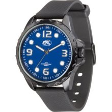 Bass Pro Shops Rugged Outdoor Watch for Men - Ocean Blue Dial Black Rubber Sport Strap