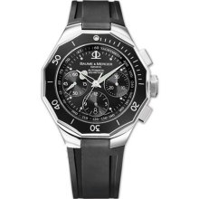 Baume & Mercier Men's Riviera Black Dial Watch MOA08723