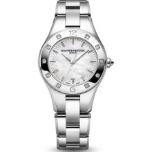 Baume & Mercier Women's Linea White Mother Of Pearl Dial Watch MOA10071