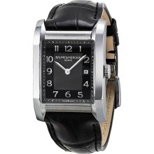 Baume and Mercier Black Dial Leather Strap Ladies Watch MOA10019