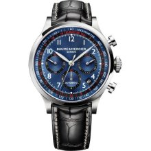 Baume and Mercier Blue Dial Chronograph Automatic Mens Watch MOA10065
