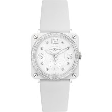 Bell & Ross BR-S Ceramic Quartz 39mm BRS White Ceramic Phantom Diamond