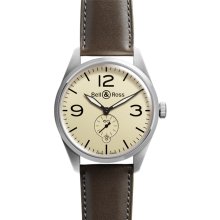 Bell & Ross Men's Vintage Beige Dial Watch BRV123-BEI-ST-SCA