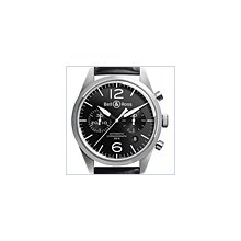 Bell & Ross Vintage BR 126 Black Mens Watch BRV126-BL-ST/SCA