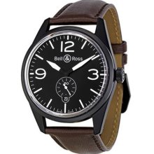 Bell and Ross Vintage Original Carbon Black Dial Automatic Mens Watch BR123-BL-CB