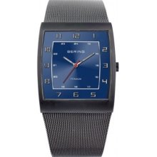 Bering Time 11233-078 Mens Blue Mesh Watch Rrp