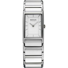 Bering Time 30121-754 Ladies Ceramic White Silver Watch