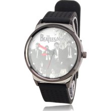 Big Cool The Beatles Soft Silicone Watchband Quartz Movement Wrist Watch - Clear - Stainless Steel