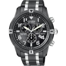 BL5478-55E Perpetual Calendar Chrono Men's Bracelet Blk Dial