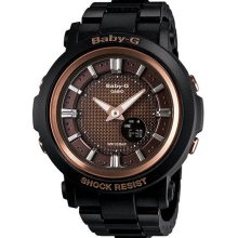 Black casio baby-g fine resin ana-digital watch bga301-1a